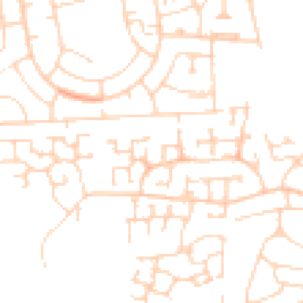 Daytime road noise heatmap for DN33 3RP