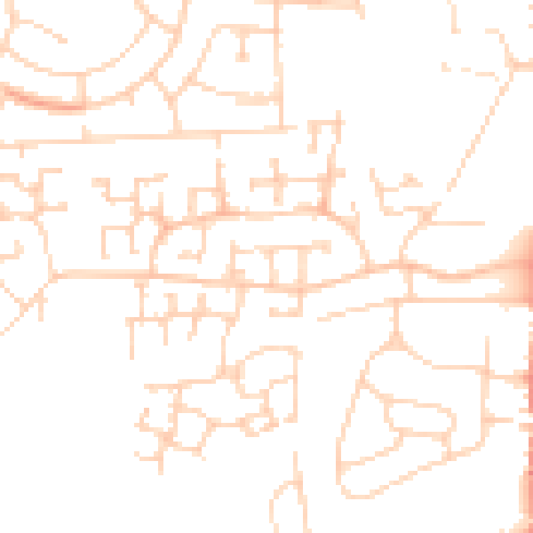 Daytime road noise heatmap for DN33 3RX
