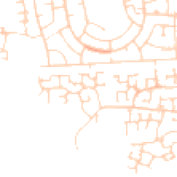 Daytime road noise heatmap for DN33 3RZ