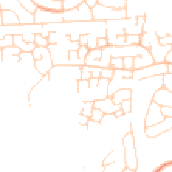 Daytime road noise heatmap for DN33 3SD