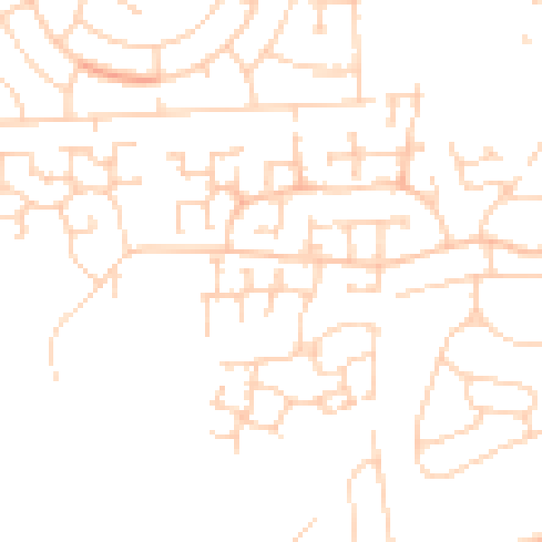 Daytime road noise heatmap for DN33 3SH