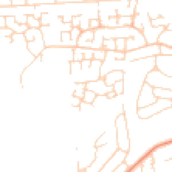 Daytime road noise heatmap for DN33 3SJ
