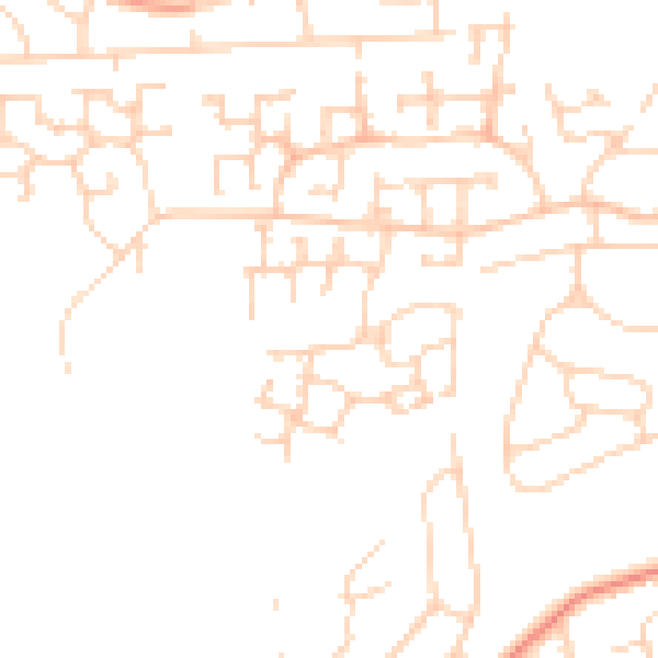 Daytime road noise heatmap for DN33 3TA