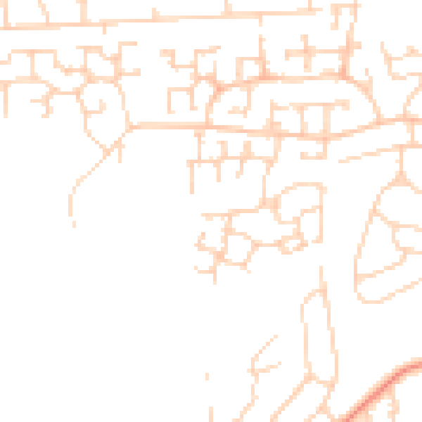 Daytime road noise heatmap for DN33 3TJ
