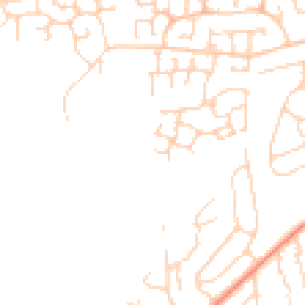 Daytime road noise heatmap for DN33 3TL