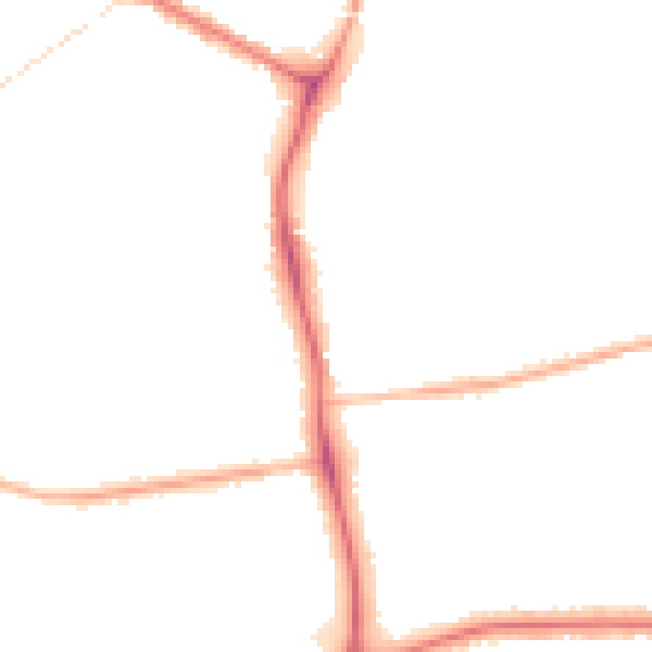 Night-time road noise heatmap for DN34 4BD