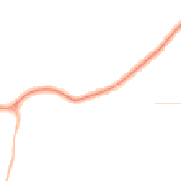 Night-time road noise heatmap for DN34 4DN
