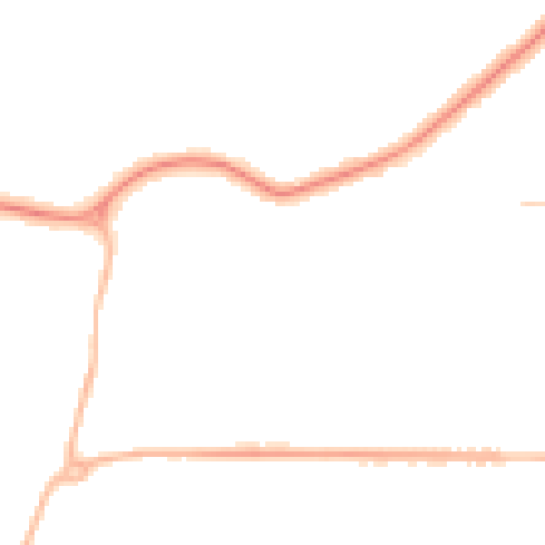 Night-time road noise heatmap for DN34 4DR