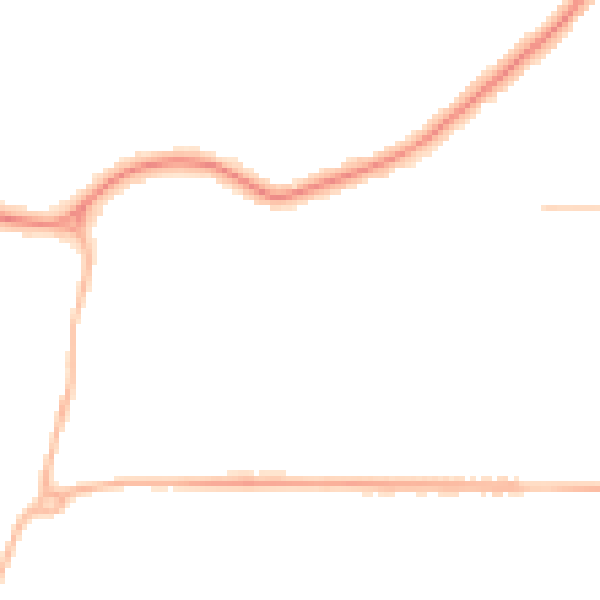 Night-time road noise heatmap for DN34 4DT