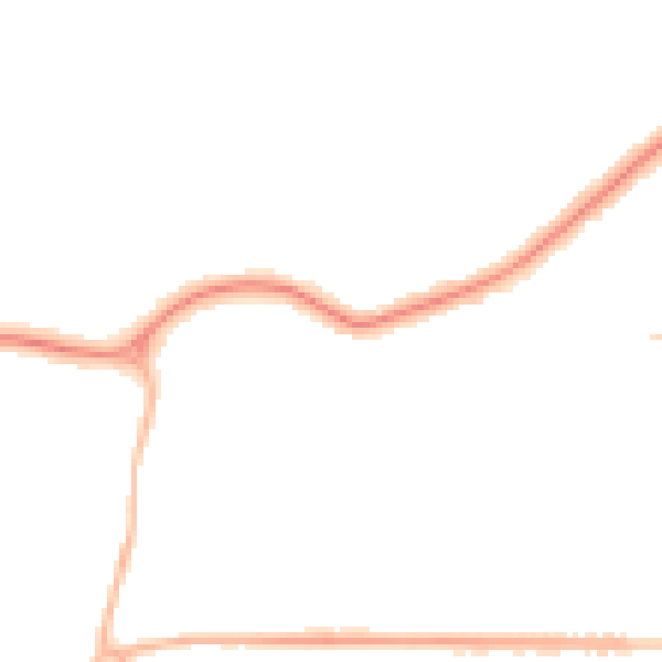 Night-time road noise heatmap for DN34 4DW