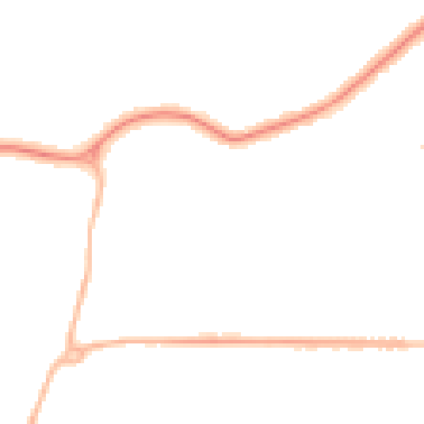 Night-time road noise heatmap for DN34 4EJ
