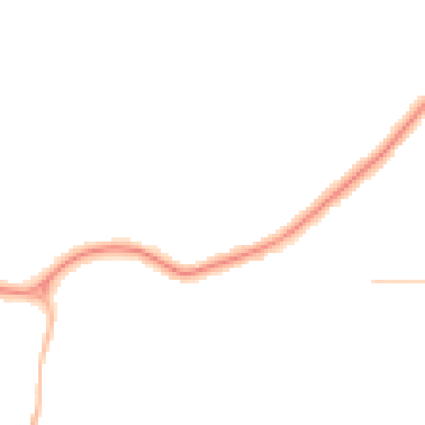 Night-time road noise heatmap for DN34 4GG