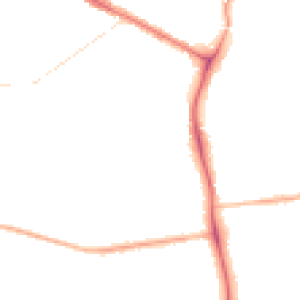 Night-time road noise heatmap for DN34 4TD