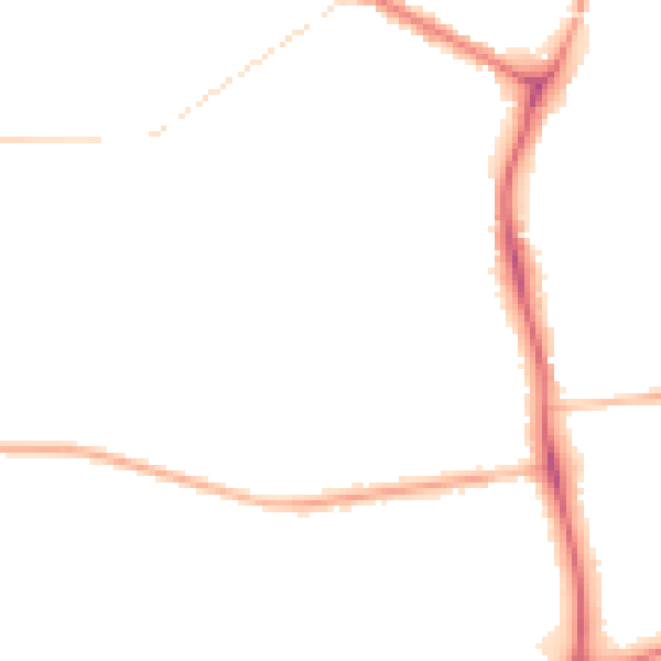 Night-time road noise heatmap for DN34 4TF