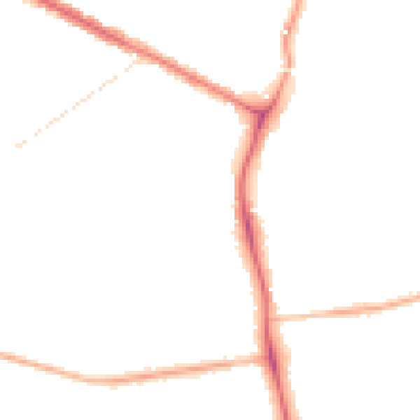 Night-time road noise heatmap for DN34 4UB