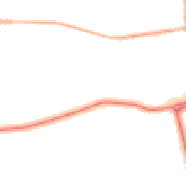 Night-time road noise heatmap for DN34 5BS