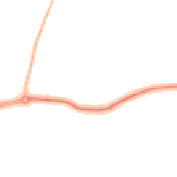 Night-time road noise heatmap for DN34 5JN