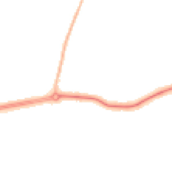 Night-time road noise heatmap for DN34 5NE