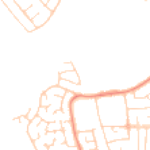 Daytime road noise heatmap for DN34 5RB