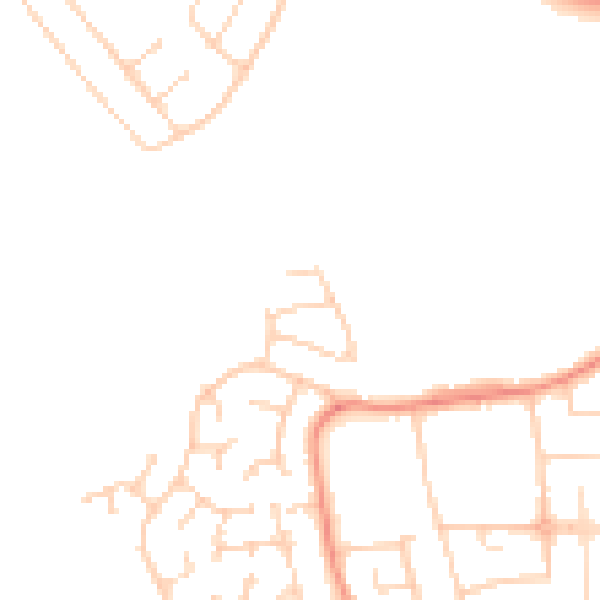 Daytime road noise heatmap for DN34 5RF
