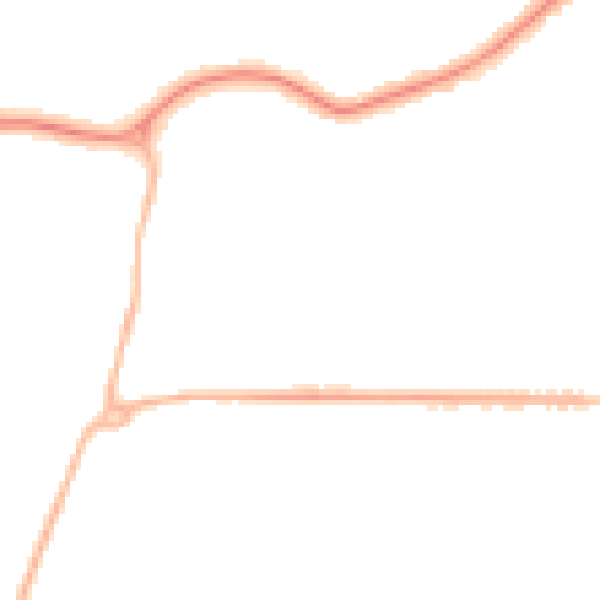 Night-time road noise heatmap for DN34 5XS