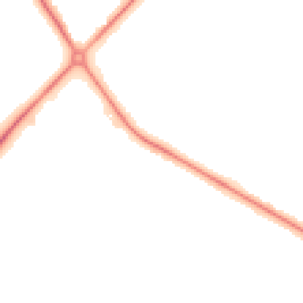 Night-time road noise heatmap for DN36 4AH