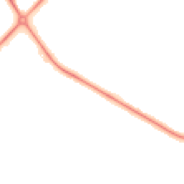 Night-time road noise heatmap for DN36 4AQ