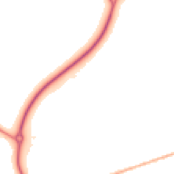Night-time road noise heatmap for DN36 4BL