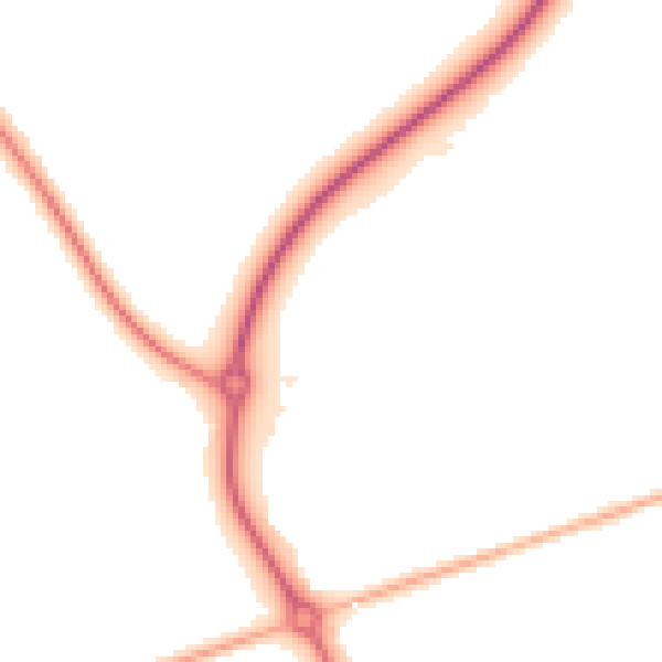Night-time road noise heatmap for DN36 4BZ