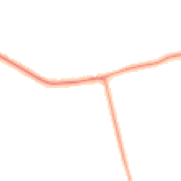 Night-time road noise heatmap for DN36 4DF