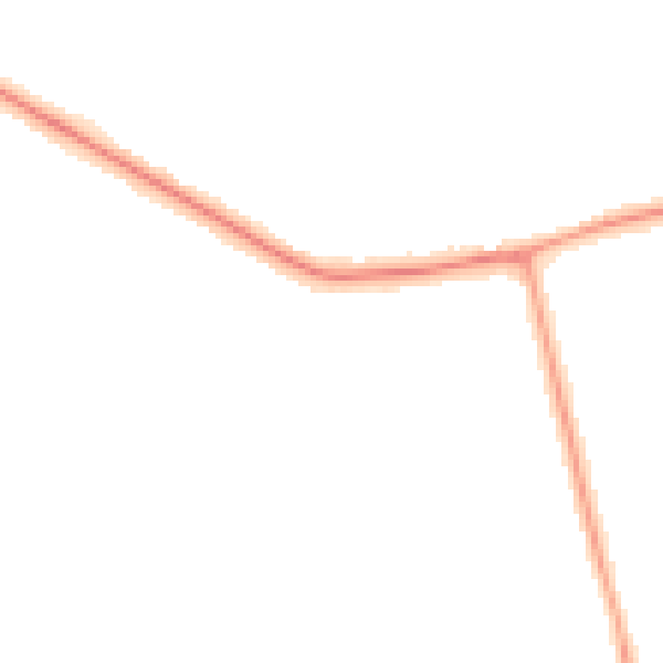 Night-time road noise heatmap for DN36 4DG