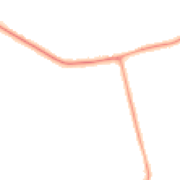 Night-time road noise heatmap for DN36 4DH