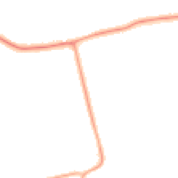 Night-time road noise heatmap for DN36 4DJ