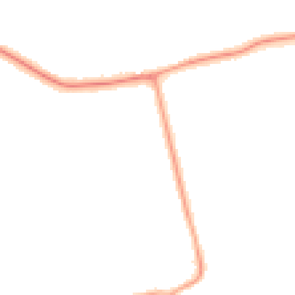 Night-time road noise heatmap for DN36 4DN