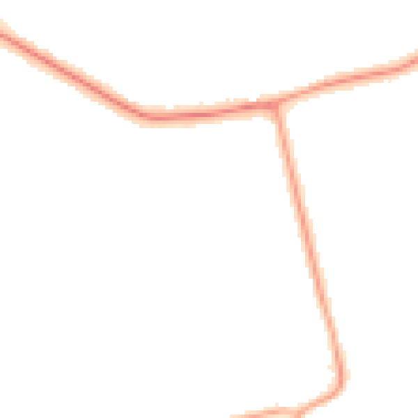 Night-time road noise heatmap for DN36 4DQ