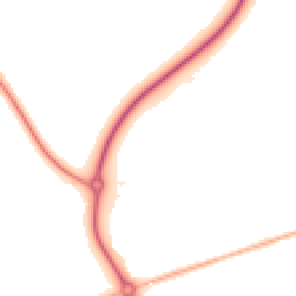 Night-time road noise heatmap for DN36 4EF