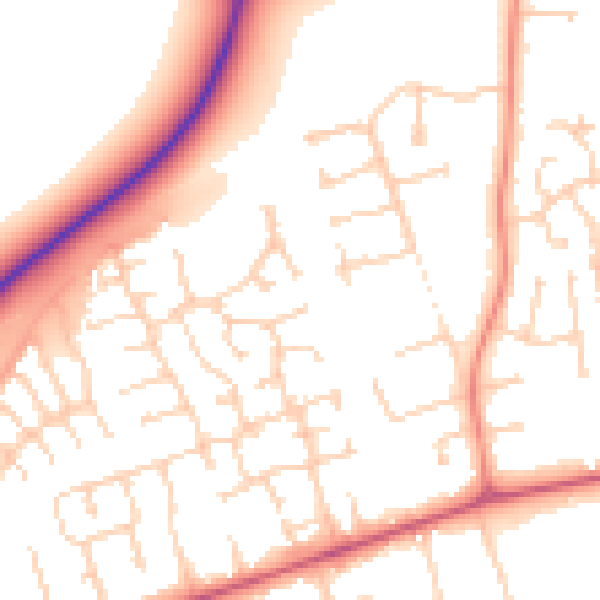 Daytime road noise heatmap for DN36 4GP