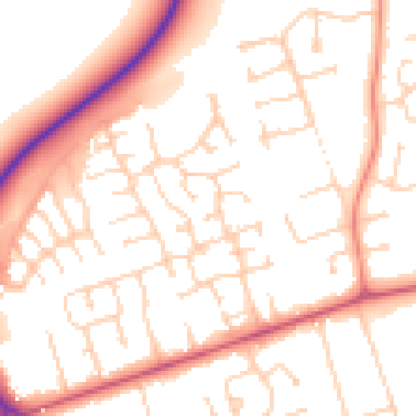 Daytime road noise heatmap for DN36 4GR