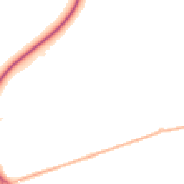 Night-time road noise heatmap for DN36 4GR
