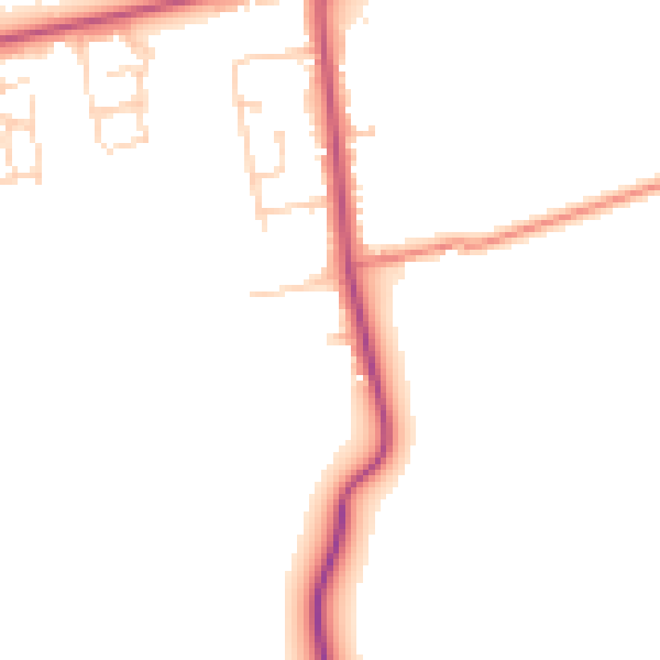 Daytime road noise heatmap for DN36 4JL