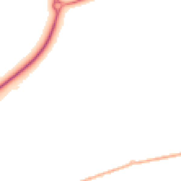Night-time road noise heatmap for DN36 4LL