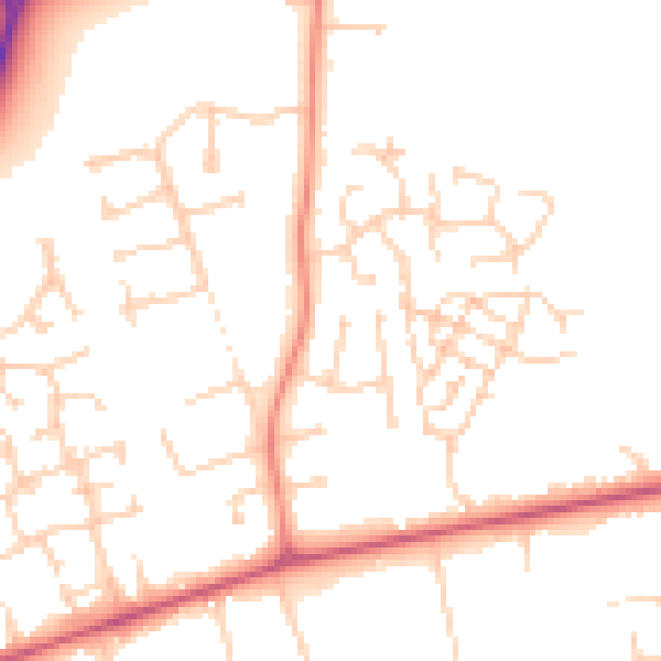 Daytime road noise heatmap for DN36 4NF