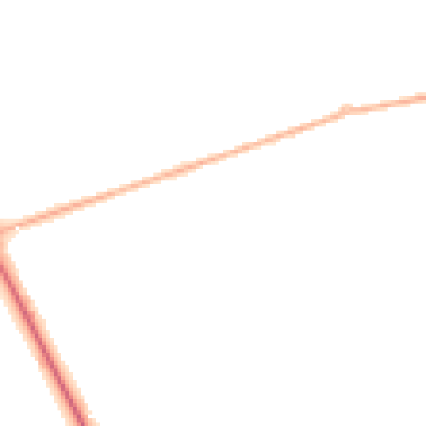 Night-time road noise heatmap for DN36 4PD