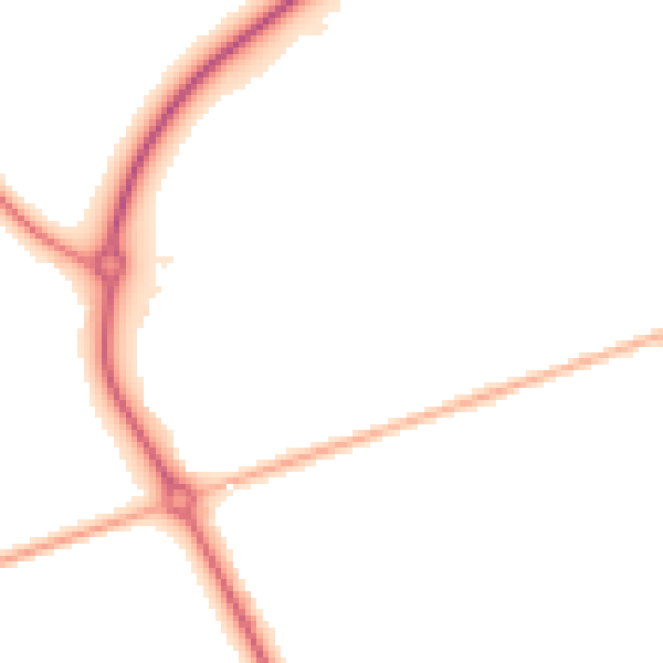 Night-time road noise heatmap for DN36 4PZ