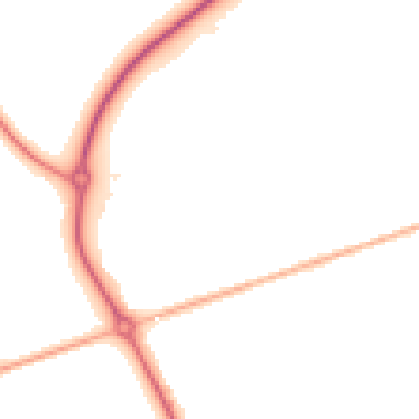 Night-time road noise heatmap for DN36 4QA