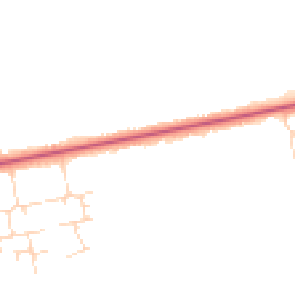 Daytime road noise heatmap for DN36 4SU