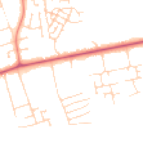 Daytime road noise heatmap for DN36 4TB