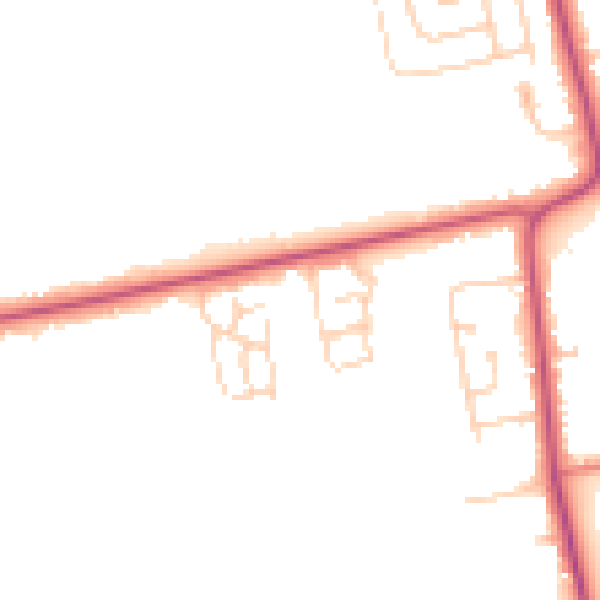 Daytime road noise heatmap for DN36 4TG