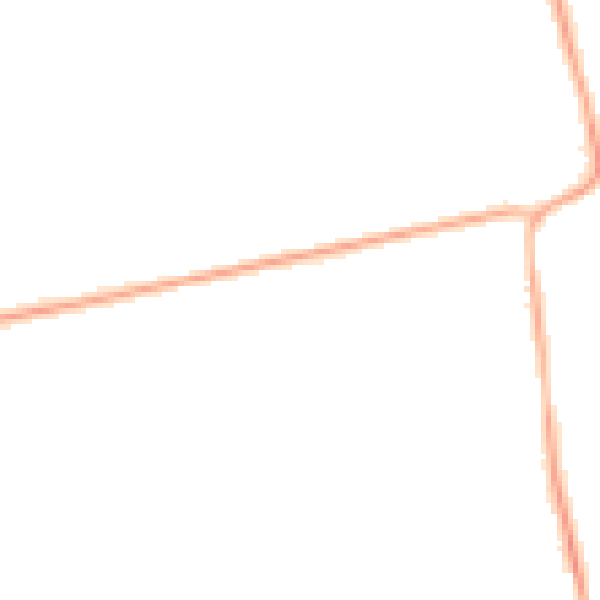 Night-time road noise heatmap for DN36 4TG