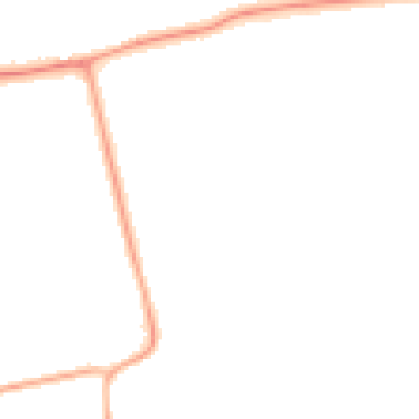 Night-time road noise heatmap for DN36 4TP